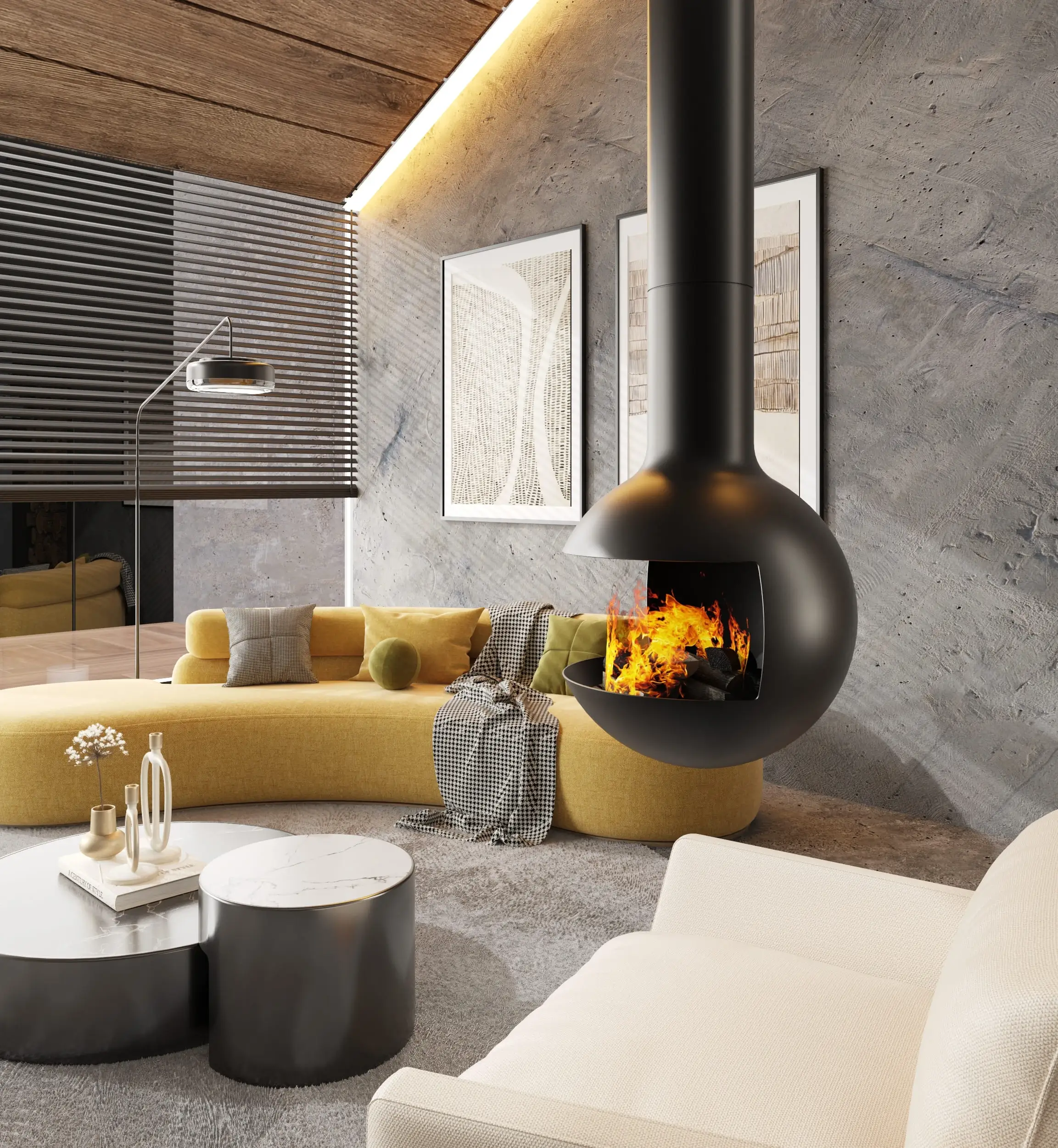 Rendu intérieur salon
